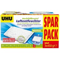 UHU Luftentfeuchter Nachfüllbeutel Spar-Pack 3x 450 g