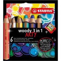 Stabilo Woody 3 in 1 Buntstifte 18 St. Mehrfarbig