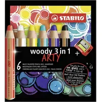 Stabilo Woody 3 in 1 Buntstifte 18 St. Mehrfarbig