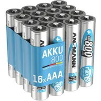 Ansmann Akku Micro AAA 800 mAh 1,2V NiMH 16