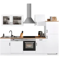 Kochstation Küchenzeile Athen 280 cm E-Geräte weiß