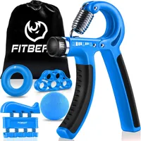 FitBeast Handtrainer Fingertrainer, Griffkraft Trainer Trainingsset - 5er-Pack, Verstellbarer