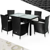 CASARIA CASARIA® Gartenmöbel Set 6 Personen Stühle inkl. 7cm