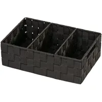 Wenko Organizer Adria Aufbewahrungskorb mit 3 Fächern 32 x