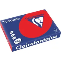 Clairefontaine Kopierpapier, Universalpapier, farbig A4, korallenrot