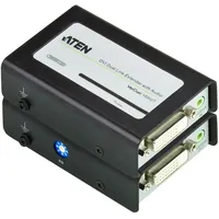 ATEN VE602: DVI-Extender Dual-Link, KVM Switch, Schwarz
