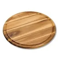 KESPER Fleischteller Holz 2-tlg. Ø 30 cm Beige