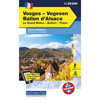 Kümmerly+Frey Outdoorkarte 3 Elsass - Ballon d'Alsace