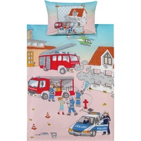 Erwin Müller Polizei und Feuerwehr bunt 135 x 200