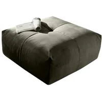 KAWOLA Hocker PALACE Polsterhocker velvet silver