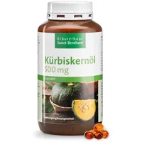 Kräuterhaus Sanct Bernhard Kürbiskernöl 500 mg Kapseln