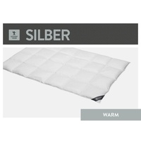 SPESSARTTRAUM »Silber«, warm, Füllung 100% Daunen, Bezug 100% Baumwolle,