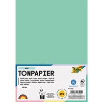 Folia Tonpapier DIN A4 130 g/qm mint 100 Blatt