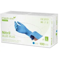 Medi-Inn Nitril blue plus Einmalhandschuhe Einweghandschuhe Puderfrei(1000,L,Nitril