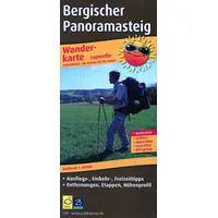 Freytag-Berndt und ARTARIA PublicPress Leporello Wanderkarte Bergischer Panoramasteig