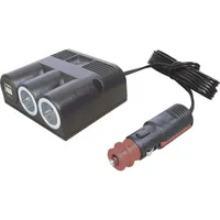 ProCar 67325501 Zigarettenanzünder-Verteiler Anzahl Zigarettenkupplungen 2 x Schnittstellen: USB