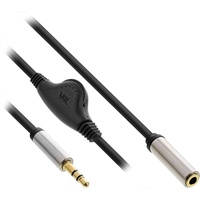 InLine Slim Audio Kabel Klinke 3,5mm ST / BU,