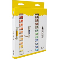 Rayher Künstler-Set Acrylfarben 24 288 ml gelb