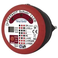 Testboy Testavit Schuki 1 LCD Steckdosentester CAT II 300V)