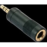 Lindy 3,5 mm Klinkenstecker auf 6,3 mm Klinkenbuchse Schwarz