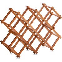 Zeller Weinregal Bamboo - braun