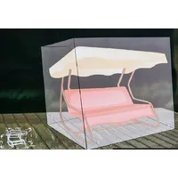 Buri Hollywoodschaukel Abdeckhaube anthrazit Schutzhülle Abdeckplane 210x155x160cm