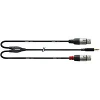 Cordial Audio Adapterkabel 3,5mm Klinken-Stecker - 2x XLR-Buchse 3,00m