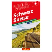 Hallwag Strassenatlanten, Schweiz, CH Touring: Mit Spiralbindung, Transitplänen, Ortsverzeichnis