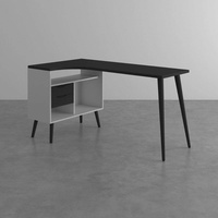 Andas Schreibtisch Oslo weiß / schwarz matt