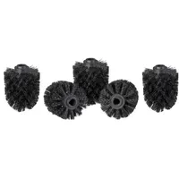 Relaxdays WC Bürstenkopf 5er Set, lose Toilettenbürsten mit Gewinde