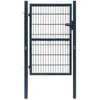 VidaXL 2D Zauntor (Einzeltor) 106 x 170 cm Anthrazitgrau