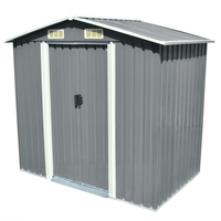 VidaXL Gartenschuppen 2,04 x 1,32 m grau