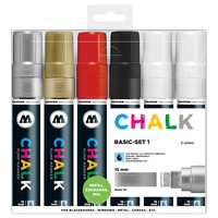Molotow Kreidemarker Chalk Basic Set 1 - 15 mm,