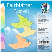 Ursus 3156199 - Faltblätter Pastell, ca. 14 x 14