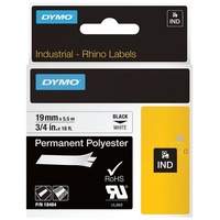 Dymo Original Farbband Polyester schwarz auf weiß 19mm x
