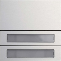 Gira System 106 Ruftastenmodul 2fach aluminium
