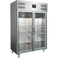 Saro Gewerbekühlschrank mit Glastür - 2/1 GN Modell GN