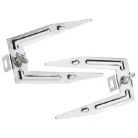 Rosenstein & Söhne Grillklemmen 2er-Set HK-14,l silber
