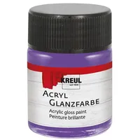 Kreul Acryl Glanzfarbe, violett 50ml Glas