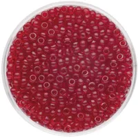 Glorex  Rocailles 2,6 mm 17 Gramm transparent Rot