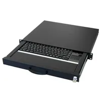 Aixcase 19" Rack 1U Tastatur US Touchpad USB schwarz