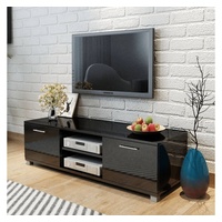 VidaXL TV-Schrank Hochglanz-Schwarz 120×40,3×34,7 cm