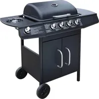 VidaXL Gasgrill 4+1 Brenner schwarz 41898