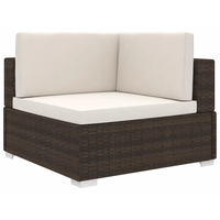 VidaXL Modular-Sofa-Eckteil braun