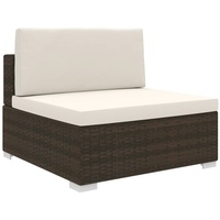 VidaXL Modular-Sofa-Mittelteil braun/weiß