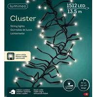 Lumineo LED-Lichterkette Cluster warm white (Größe: 1512Leds)