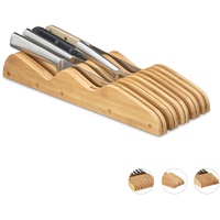 Relaxdays Messerblock Schublade,