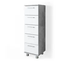 Vicco Badschrank Ilias, Beton 30 x 95 cm,