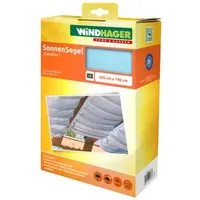 WINDHAGER Sonnensegel für Seilspanntechnik, Wintergarten und Terrassen Beschattung, Seilspannmarkise,
