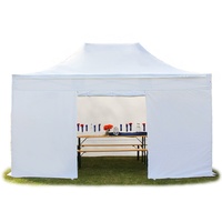 TOOLPORT Faltpavillon 3 x 4,5 m inkl. Seitenteile weiß